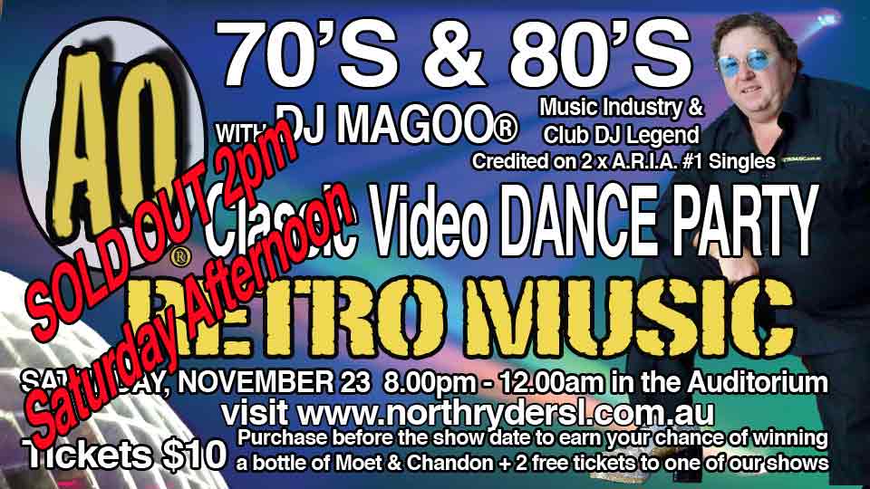 Retro Music Sydney DJ Hire Sold Out North Ryde RSL